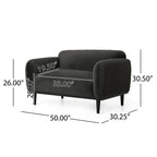 50" Loveseat Sofa - Dark