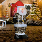 HOMCOM 8' Christmas Inflatable Outdoor Decorations Santa Claus