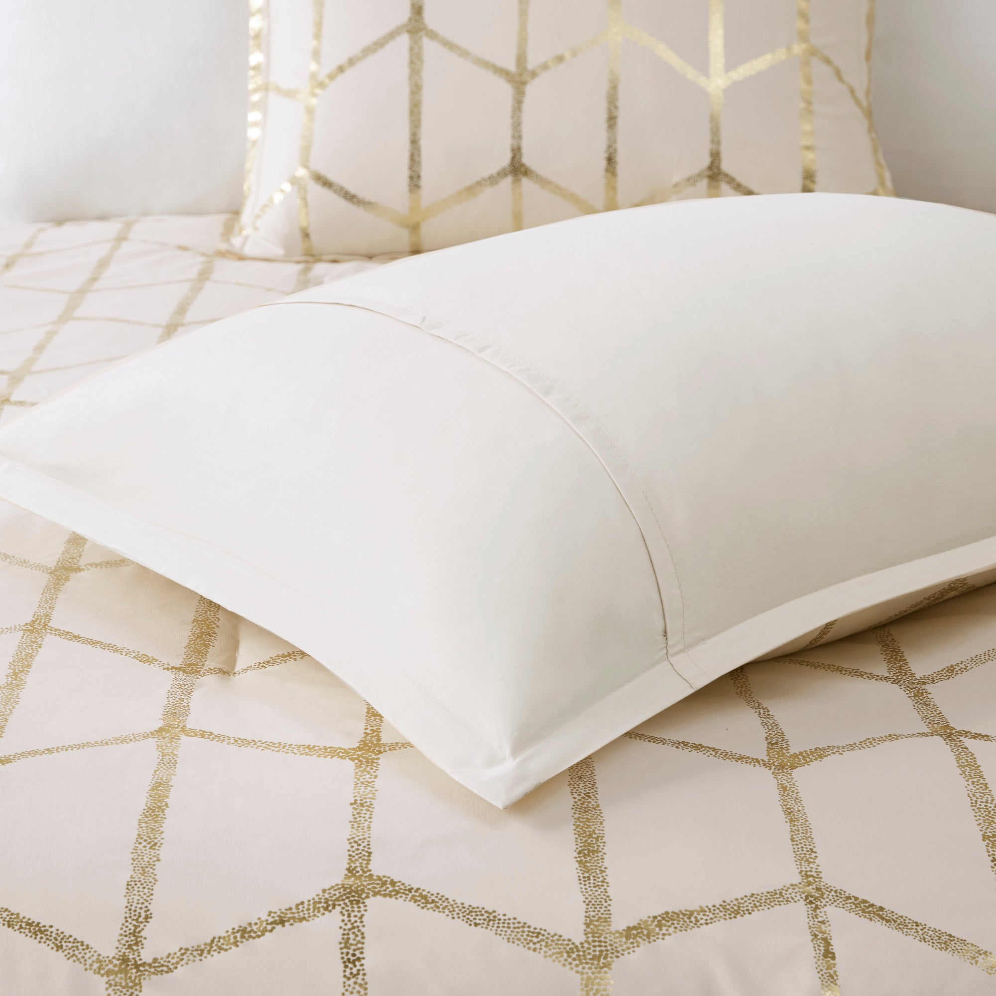 4-Piece Twin/Twin XL 100% Polyester Brushed Printed Comforter Set
