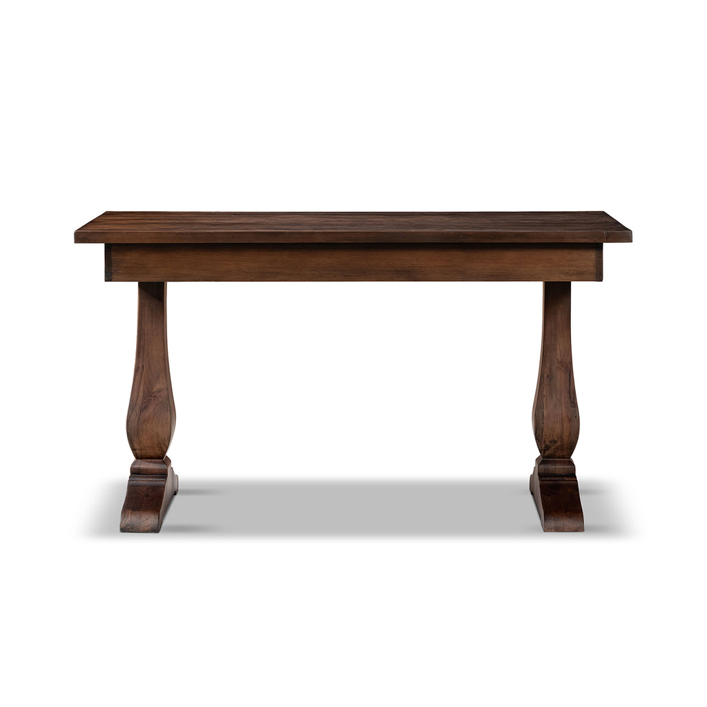 Whitmore 55-Inch Reclaimed Pine Writing Desk, Java Brown