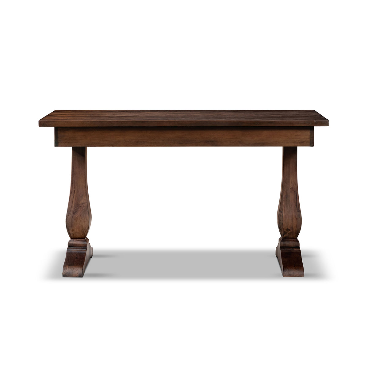 Whitmore 55-Inch Reclaimed Pine Writing Desk, Java Brown