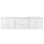 72" Bathroom Vanity With Resin Sink