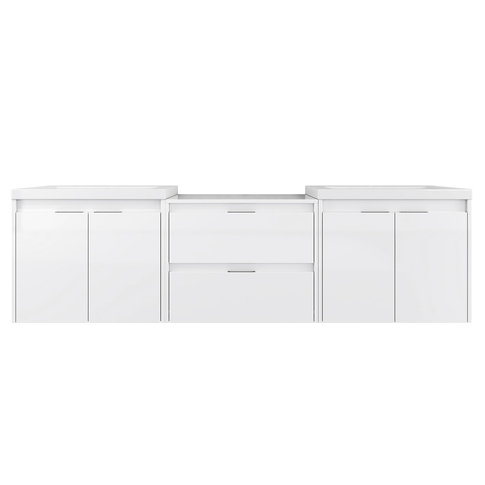 72" Bathroom Vanity With Resin Sink