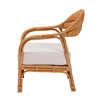 Bohemian Light Honey Rattan Arm Chair