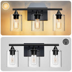 3-Light Matte Bathroom Vanity Wall Light
