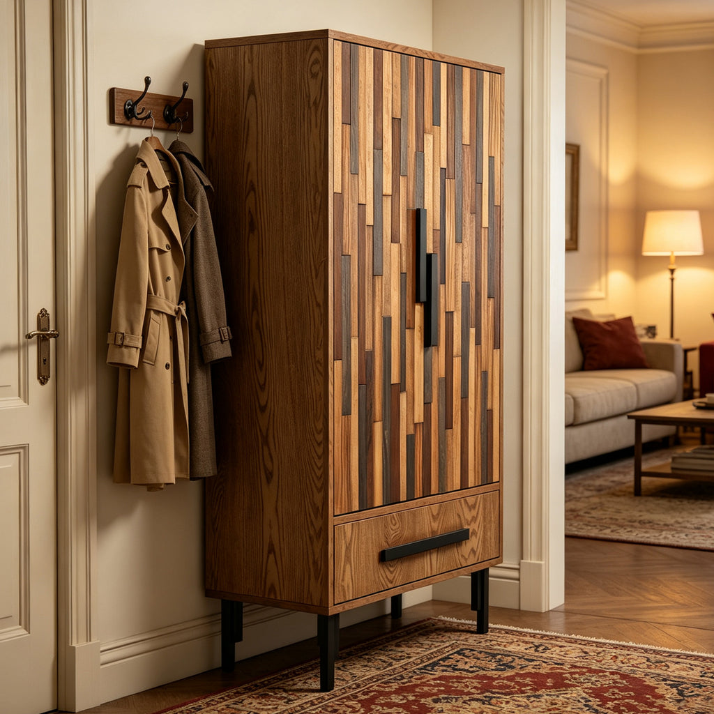 60'' Tall Storage Cabinet with Drawer