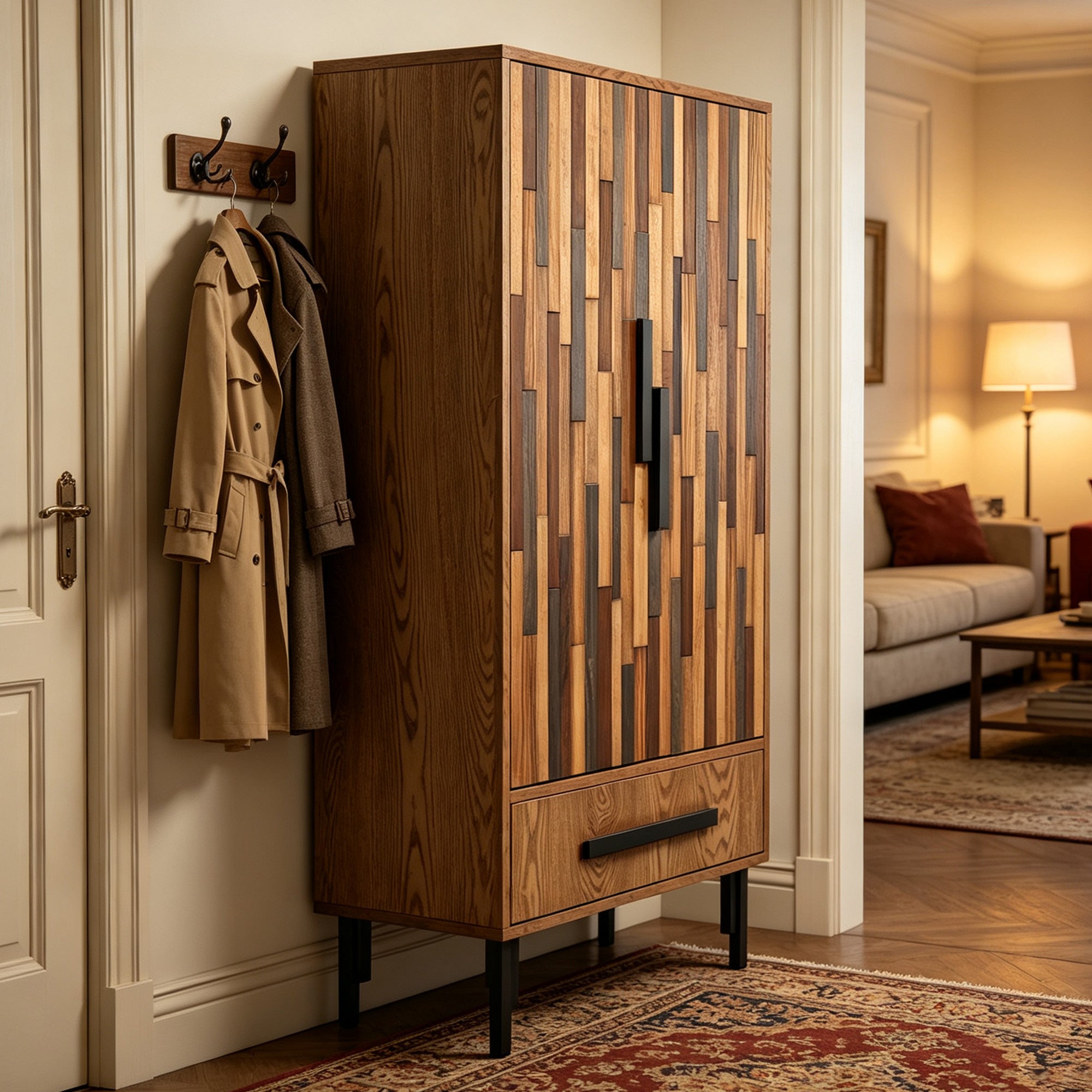 60'' Tall Storage Cabinet with Drawer