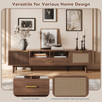 Wood Fashionable TV Stand for 75" TVs