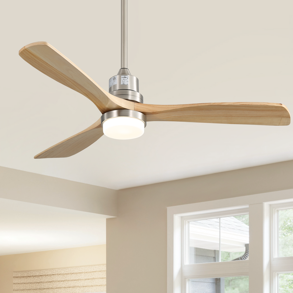 Indoor 52 Inch Ceiling Fan With Dimmable LED Light