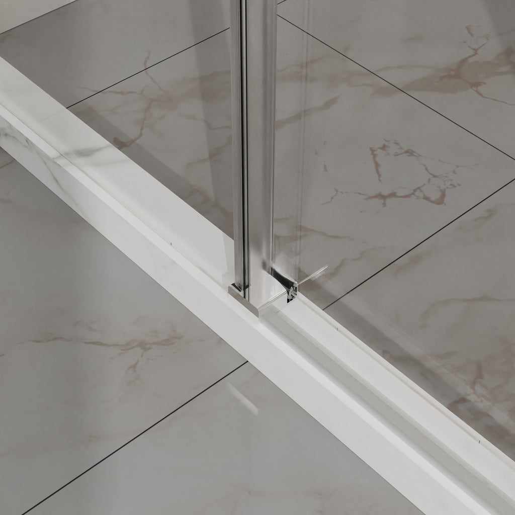 Goodyo Frameless Shower Door - 48" W x 72" H