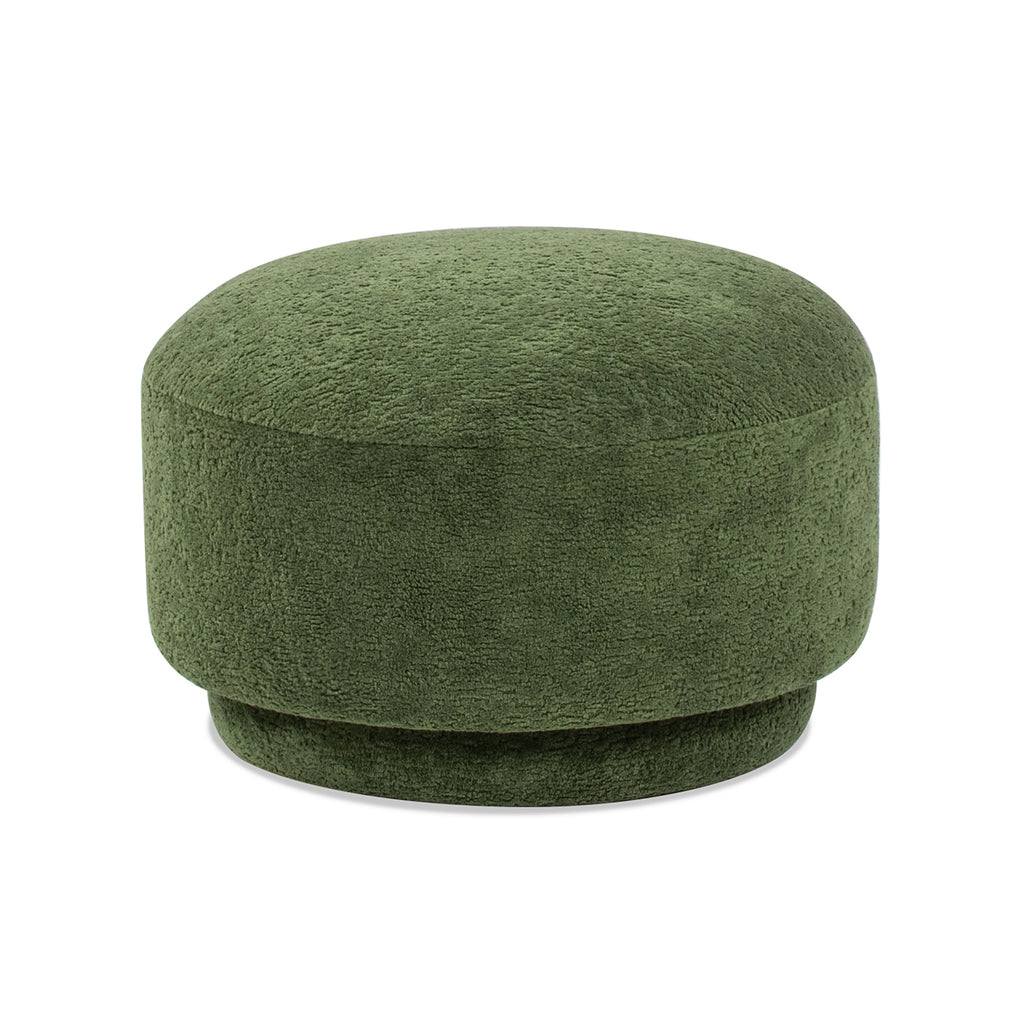 Fuji 15" Mushroom Footstool Ottoman, Moss