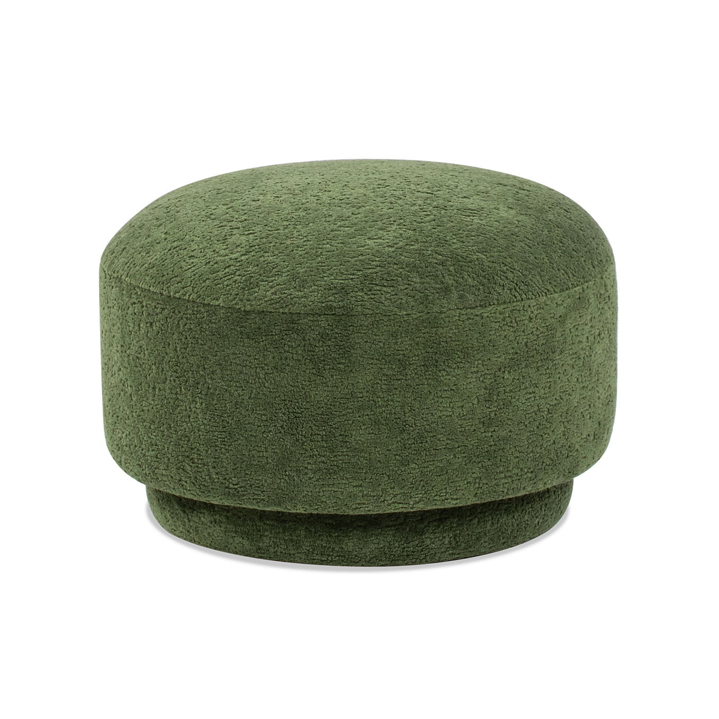 Fuji 15" Mushroom Footstool Ottoman, Moss