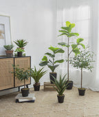 20" x 16" x 35" Artificial Fiddle-Leaf Fig Potted Plant