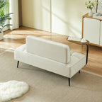 54-Inch Modern Two-Seater Velvet Sofa