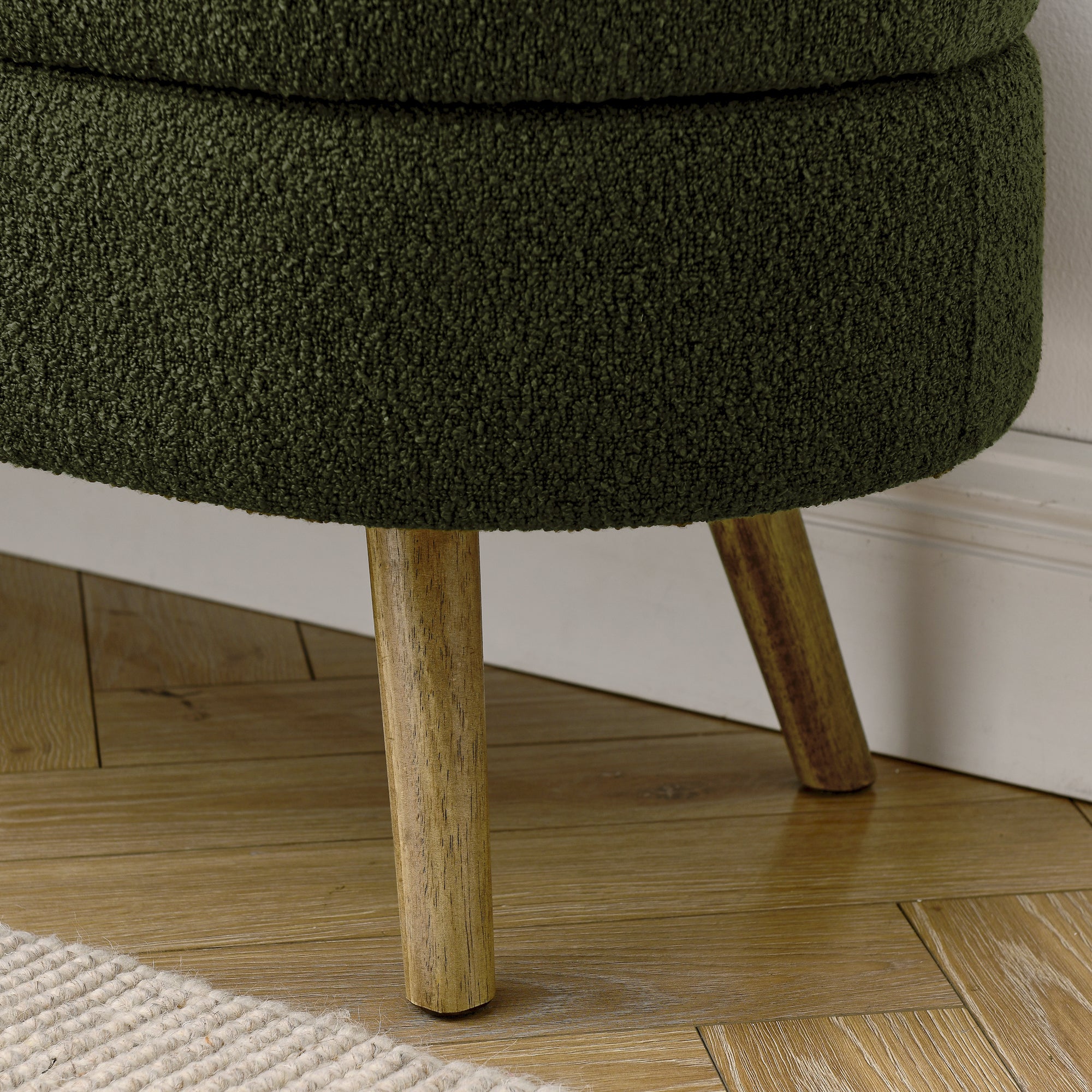 Ottoman Oval Storage Bench