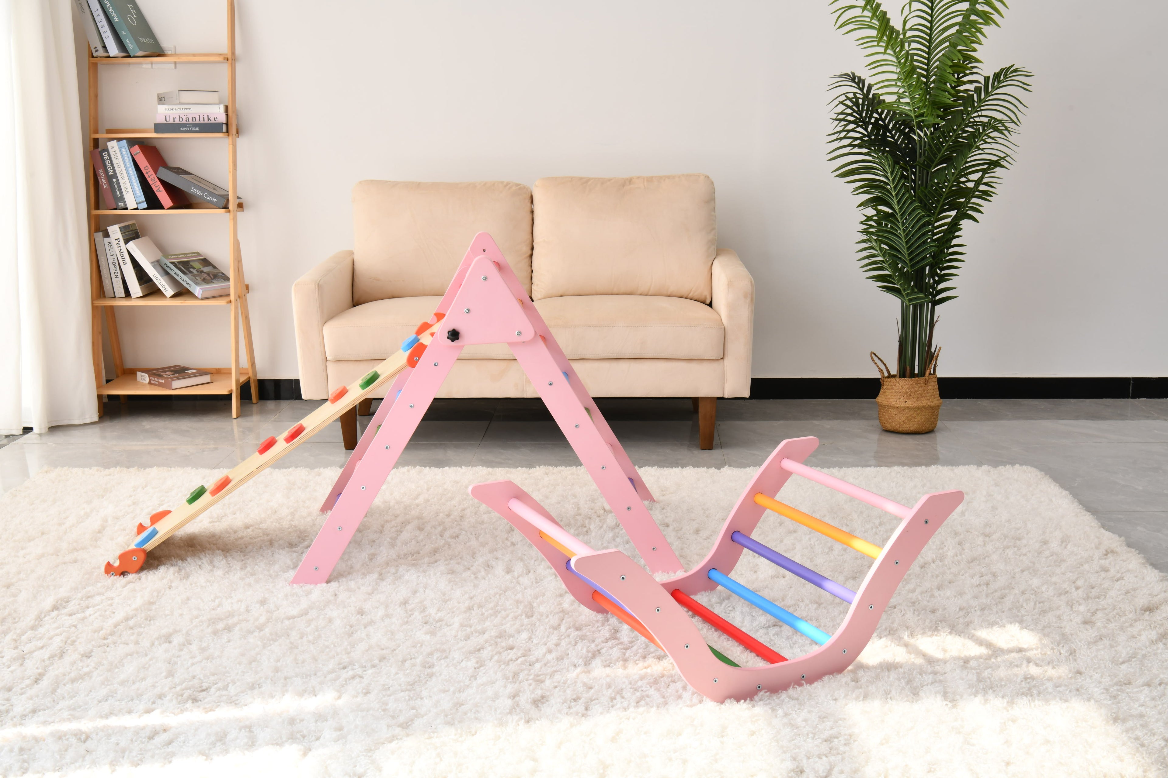 Gardenia Pikler Triangle Set Montessori Toddler Climbing Toys