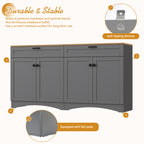 Farmhouse TV Stand with 2 Drawers for TVs Up to 70"