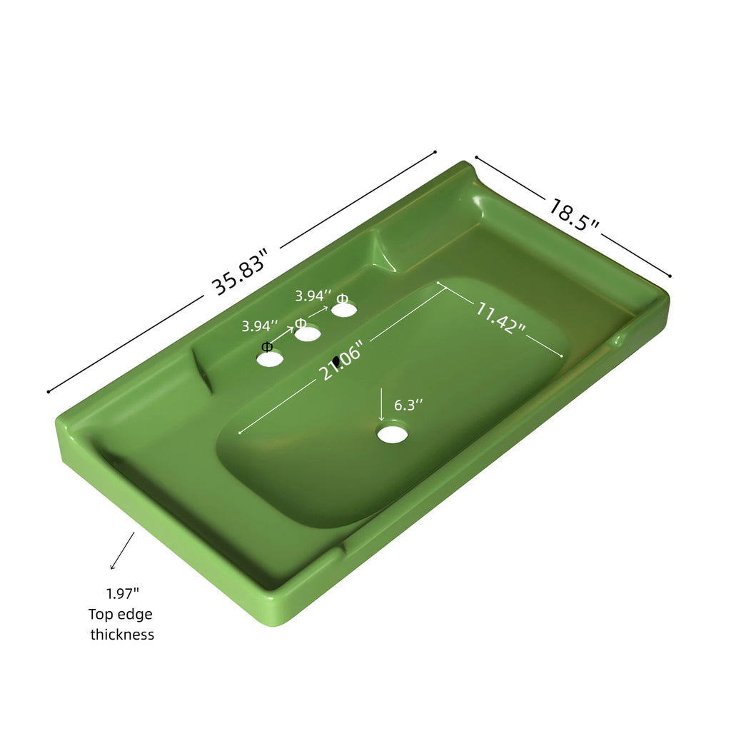 VICI 36" Bathroom Ceramic Basin