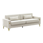 FX-P18-BE(SOFA) Modern Velvet Sofa