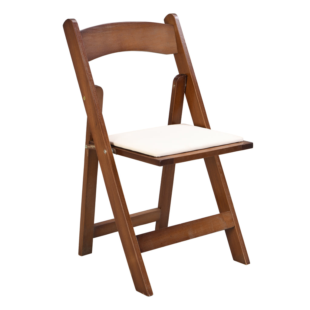Upholstered Folding Chair Set (4PCS)