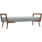 Modern Cora Mid Century Modern Bench