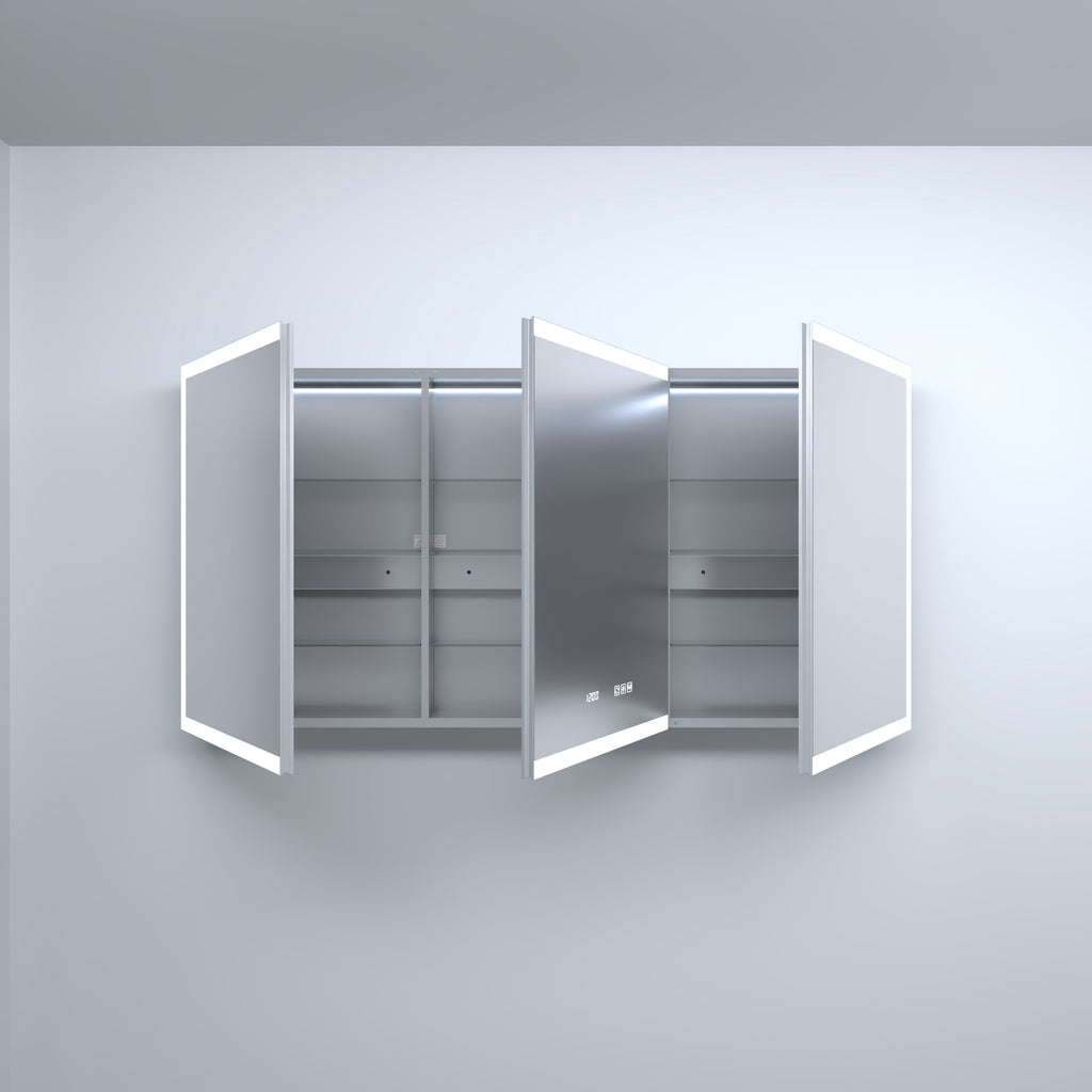 60 Inch W x 30 Inch H Rectangular LED Bathroom Mirror