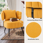 Decorative Armchair with Spring Seat Cushion and Slipcover