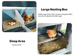 141" Large Wooden Chicken Coop
