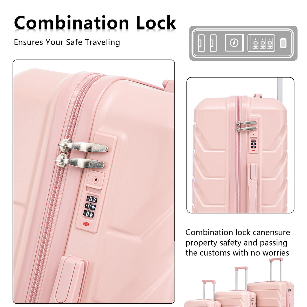 HIFINE TOURIST 20"/24"/28" 3 pcs/set in ABS Spinner Wheel Luggage