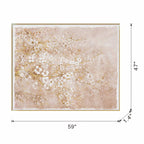 59.1x47.2" Hand-Painted Cherry Blossom Canvas Art