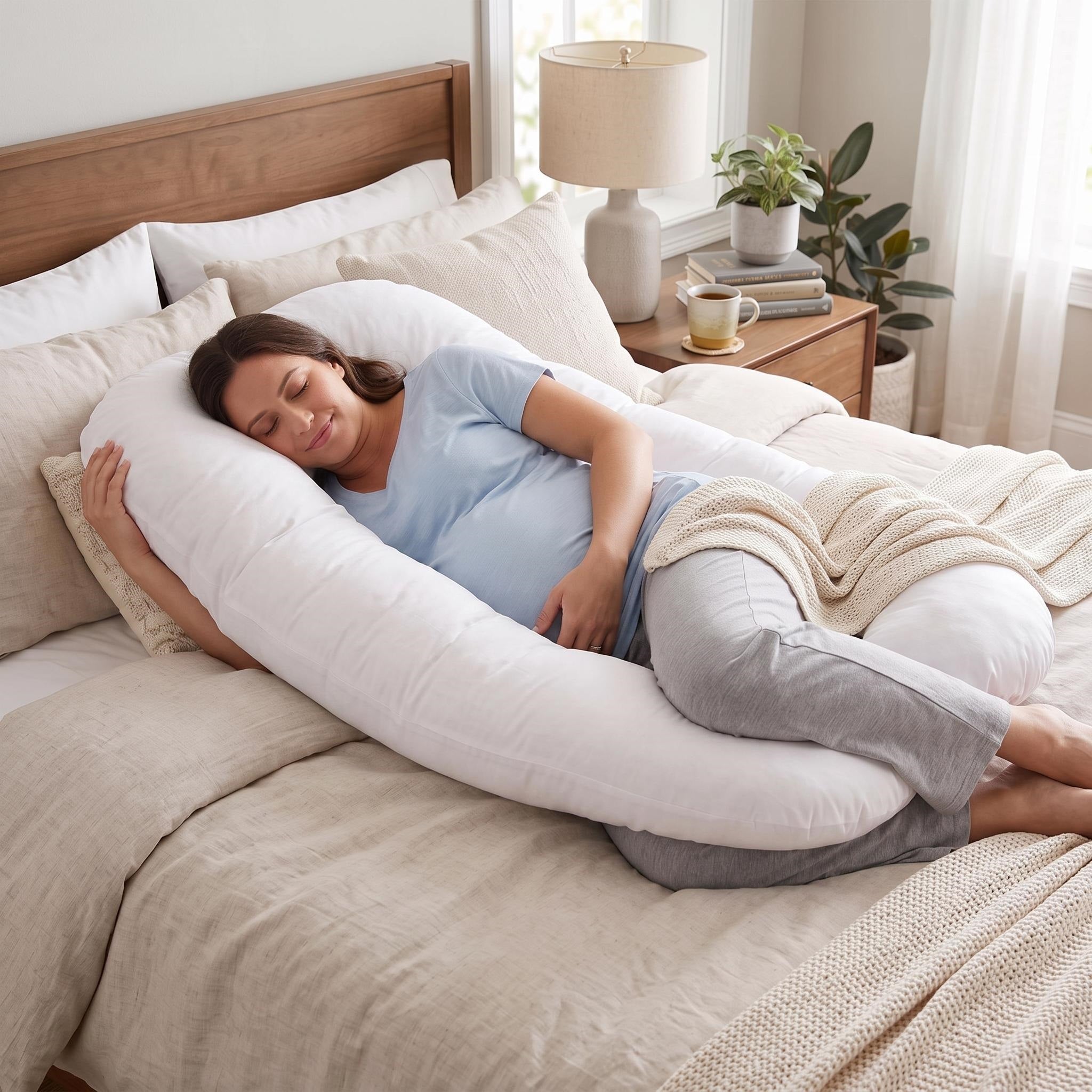 U-Shape Pregnancy Body Pillow, 100% Premium