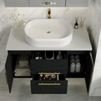 39.4 In Modern Floating Bathroom Vanity With Ceramic Sink