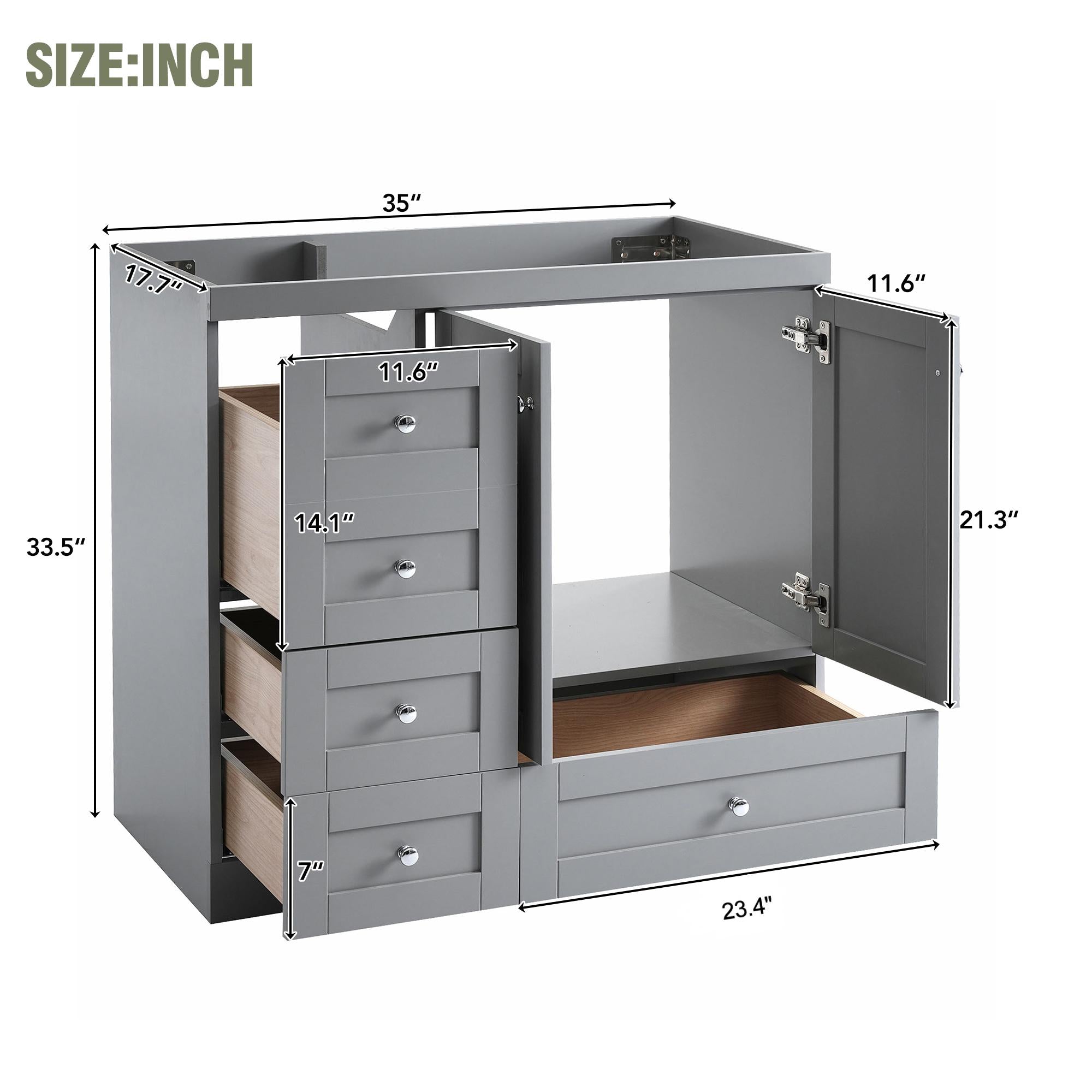 36" Bathroom Vanity Cabinet