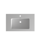 Glossy White Integrated Solid Surface Basin