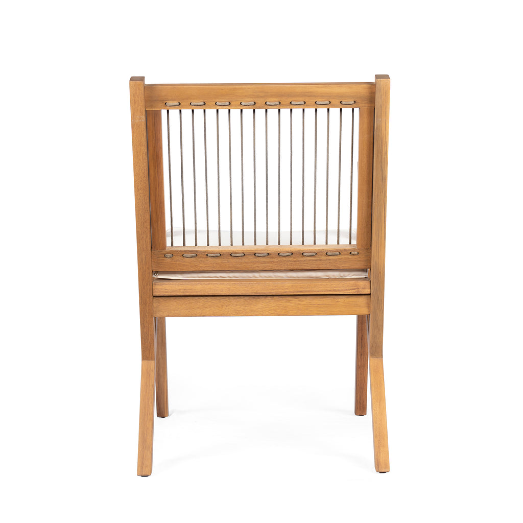 Patio Dining Chair with Cushion (Set of 2)