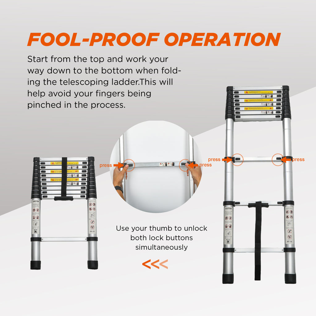 Telescoping Ladder 10.5FT