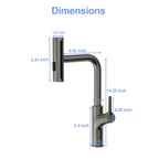 360° Pull-Down Kitchen Faucet with 4 Spray Modes