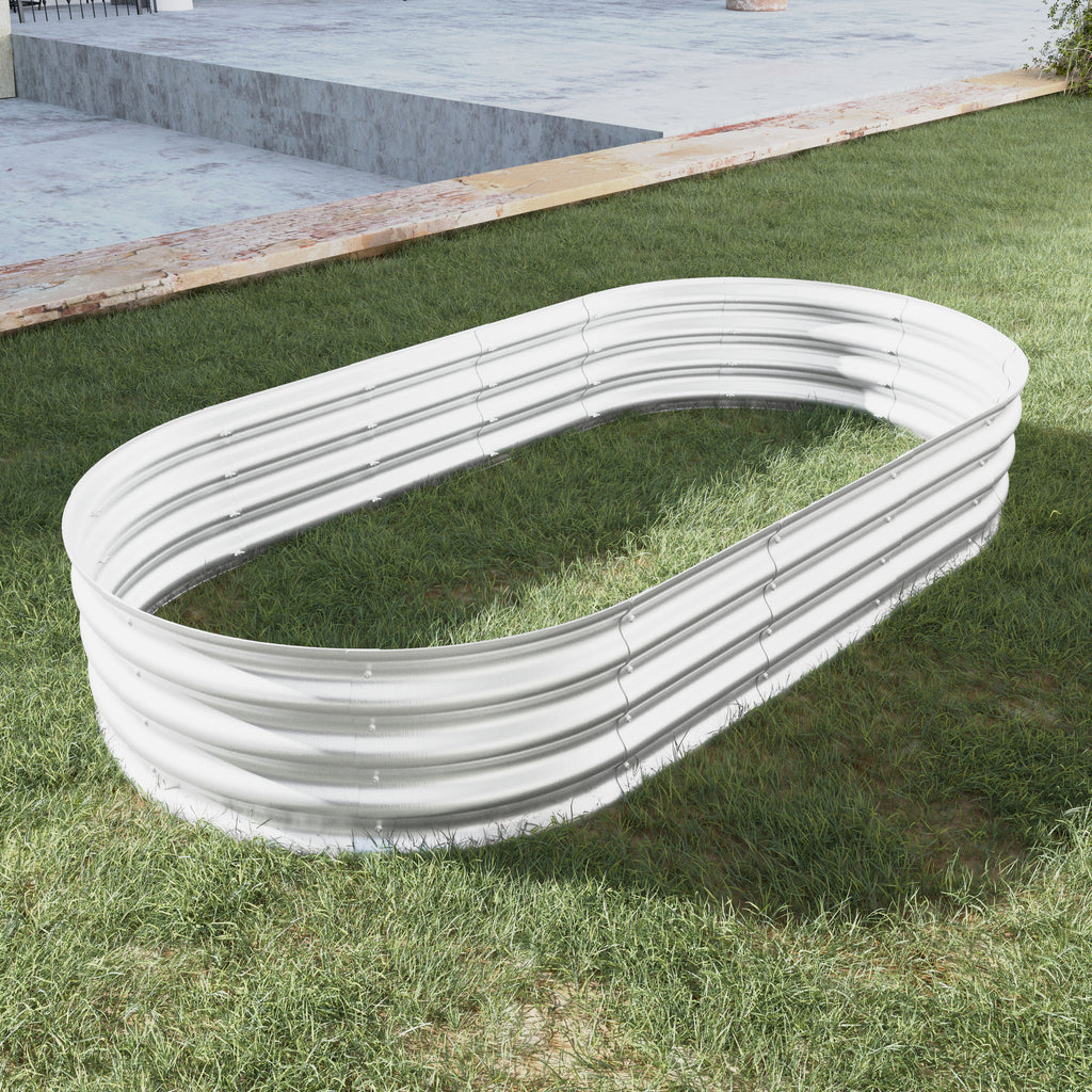 2-Piece Galvanized Raised Garden Bed Kit