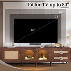 70 Inch TV Stand for TVs Up to 80 Inches