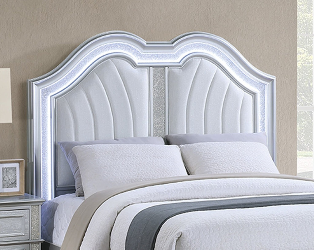 Contemporary Elegant King Size Bed 3-Piece Set