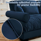 Over Size Modern Two-Seater Sofa with Ottoman