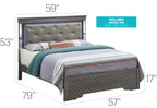 Verona G6702C-FB3 Full Bed - Metallic