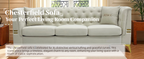 Modern Tufted Velvet Sofa with Pillows