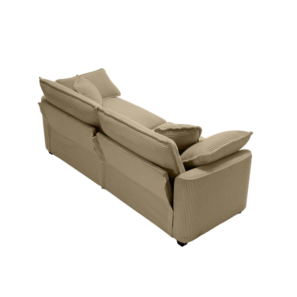 Modern Fabric Living Room Sofa 2-Piece Set