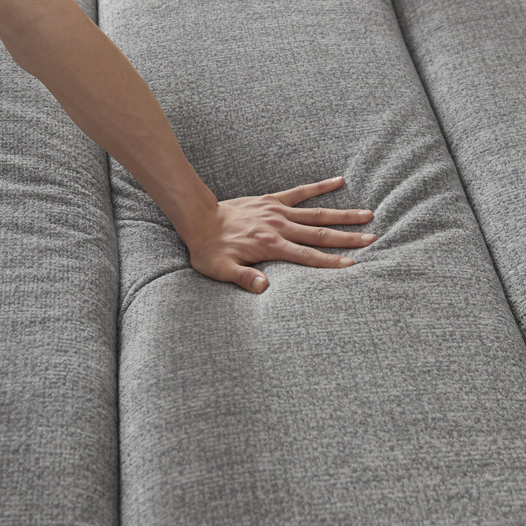 Oversized 3 Seater Compressed Sofa with Chenille Fabric