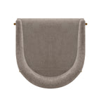 Lia Metal Chenille Armchair in Stone