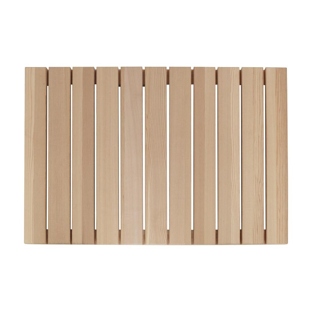 Cedar Wood Shower Mat - Non-Slip Slatted Wooden Bath Mat