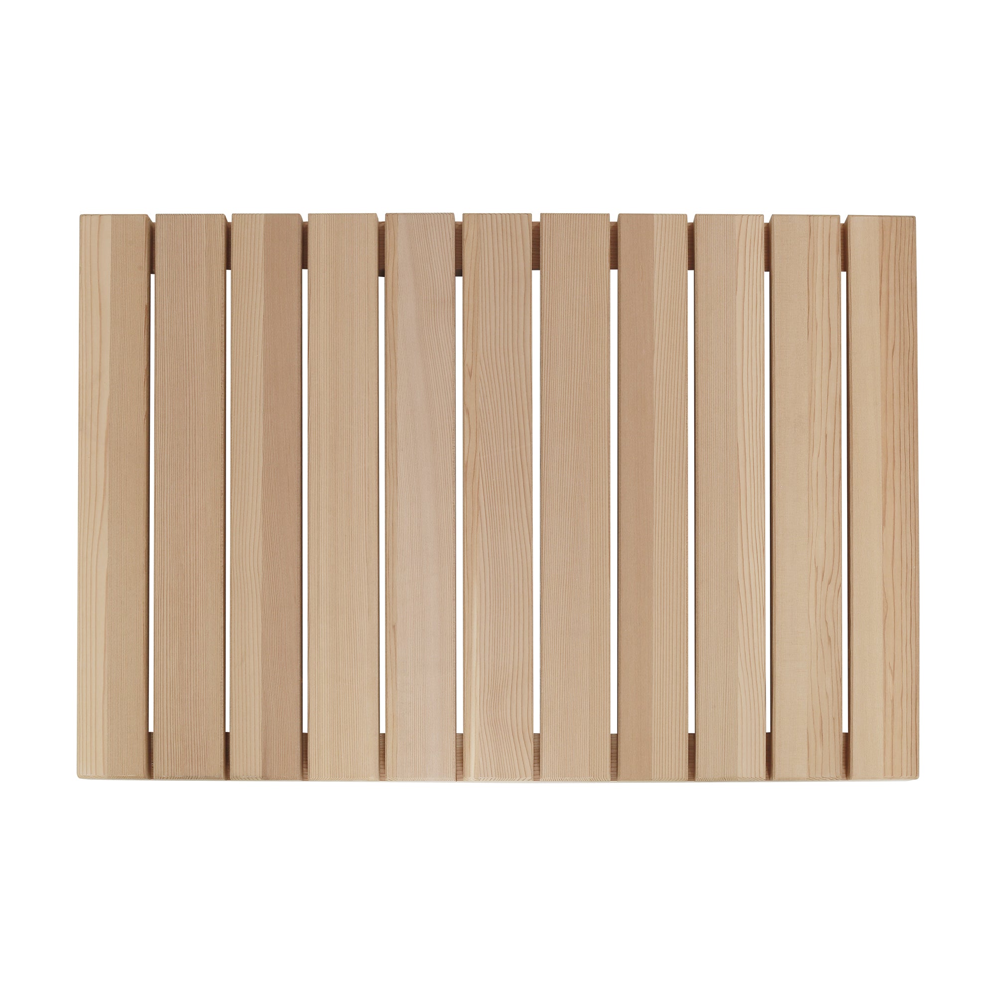 Cedar Wood Shower Mat - Non-Slip Slatted Wooden Bath Mat