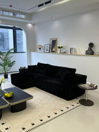 96" Frameless Boneless Soft Sofa with L-Shaped Chaise