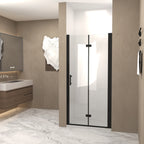 36"x72" Bifold Shower Door, 1/4" Tempered Glass, Matte